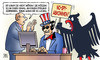 Cartoon: No-Spy-Verhandlungen (small) by Harm Bengen tagged no,spy,abkommen,verhandlungen,bundestag,bundesregierung,merkel,obama,bundeadler,deutschland,spionage,nsa,bnd,harm,bengen,cartoon,karikatur