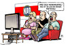 Cartoon: NPD-Medienrummel (small) by Harm Bengen tagged medienrummel,tv,reichsparteitag,bundesverfassungsgericht,npd,verbot,verfahren,antrag,rechts,nazis,afd,harm,bengen,cartoon,karikatur