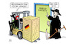 Cartoon: Panzerhaubitzen (small) by Harm Bengen tagged panzerhaubitzen,adler,bundesadler,gabelstapler,kiste,tod,kriegseintritt,waffenlieferungen,russland,ukraine,krieg,harm,bengen,cartoon,karikatur