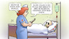 Cartoon: Pflegekräfte (small) by Harm Bengen tagged pflegekräfte,stellen,pflegekraft,krankenhaus,krankenschwester,regierung,versprechen,skelett,tod,tot,harm,bengen,cartoon,karikatur