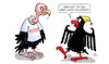 Cartoon: Pleitenanstieg (small) by Harm Bengen tagged pleitenanstieg,geier,pleitegeier,bundesadler,adler,wirtschaft,krise,insolvenzen,harm,bengen,cartoon,karikatur