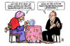 Cartoon: Prognose 2010 (small) by Harm Bengen tagged prognose,2010,koalition,gelb,schwarz,cdu,csu,fpd,haushalt,steuerschätzung,vorhersage,wahrsagerin,kristallkugel,spekulation