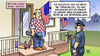 Cartoon: Republikanische Werte (small) by Harm Bengen tagged republikanische,werte,romney,mitt,usa,republikaner,republican,party,partei,präsidentschaftskanditat,religion,waffen,abtreibung,vergewaltigung,gewalt,polizei,cop,harm,bengen,cartoon,karikatur