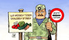 Cartoon: Rußland und EHEC (small) by Harm Bengen tagged rußland,ehec,eu,import,gemüse,stopp,einfuhrstopp,soldat,grenze,gurken,salat,tomaten