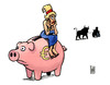 Cartoon: Schäubles Euro-Schuldenbremse (small) by Harm Bengen tagged schäuble,euro,schuldenbremse,europa,geld,finanzen,verschuldung,schulden,stärkung,währungsunion,merkel,kredit,griechenland,stier