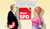 Cartoon: SPD soll warten (small) by Harm Bengen tagged füße,still,halten,abwarten,union,sozialstaat,spd,klausur,harm,bengen,cartoon,karikatur