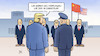 Cartoon: Trump in China (small) by Harm Bengen tagged trump,china,usa,staatsbesuch,verflogen,chinatown,harm,bengen,cartoon,karikatur