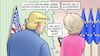 Cartoon: Trump liefert Patriots (small) by Harm Bengen tagged uschi,von,der,leyen,vdl,trump,eu,usa,patriot,systeme,ukraine,krieg,luftabwehr,telefon,kosten,zahlen,bezahlung,rechnung,paypal,cash,harm,bengen,cartoon,karikatur