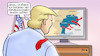 Cartoon: Trump und Ukraine (small) by Harm Bengen tagged genial,lob,putin,trump,tv,präsident,republikanische,staaten,angriff,invasion,russland,ukraine,krieg,harm,bengen,cartoon,karikatur