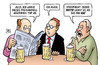 Cartoon: TTIP-Ablehnung (small) by Harm Bengen tagged freihandelsabkommen,ttip,ablehnung,umfrage,bertelsmann,studie,eu,stammtisch,usa,harm,bengen,cartoon,karikatur