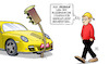 Cartoon: Unfallflucht (small) by Harm Bengen tagged fdp,ampel,buschmann,strafen,unfallflucht,herabsetzen,porsche,michel,harm,bengen,cartoon,karikatur
