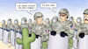 Cartoon: US-Grenzsicherung (small) by Harm Bengen tagged usa,trump,grenze,grenzsicherung,armee,soldaten,mexiko,migration,einwanderungspolitik,harm,bengen,cartoon,karikatur