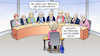 Cartoon: V.d.L. vor U-Ausschusse (small) by Harm Bengen tagged von,der,leyen,verteidungsministerin,berateraffäre,beraten,hand,löschung,kosten,untersuchungsausschuss,harm,bengen,cartoon,karikatur