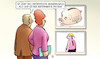 Cartoon: Warken-Reformplan (small) by Harm Bengen tagged warken,gesundheitsministerin,reformplan,reformiertes,krankenhaus,patient,monitore,sparschwein,harm,bengen,cartoon,karikatur