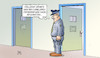 Cartoon: Wohlleben-Entlassung (small) by Harm Bengen tagged wohlleben,entlassung,afghanistan,abschieben,abschiebung,nsu,rechtsterrorist,gefängnis,wärter,aufseher,harm,bengen,cartoon,karikatur