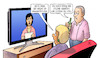Cartoon: Zu viel Sitzen (small) by Harm Bengen tagged gesundheit,tv,studie,sitzen,bier,harm,bengen,cartoon,karikatur