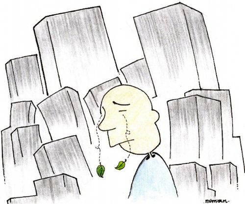 Cartoon: City (medium) by cizofreni tagged city,kent,sehir,modern,beton,apartman,citizen,buildings,architecture,mimari,modernite