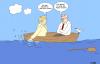 Cartoon: an Bord (small) by constanze tagged merkel