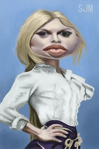 Cartoon: Bardot (medium) by jonesmac2006 tagged bardot,caricature