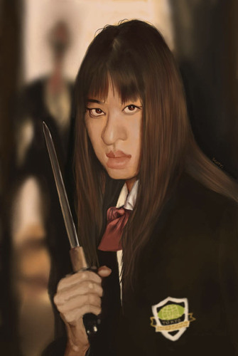 Cartoon: Chiaki (medium) by jonesmac2006 tagged chiaki,kill,bill,caricature