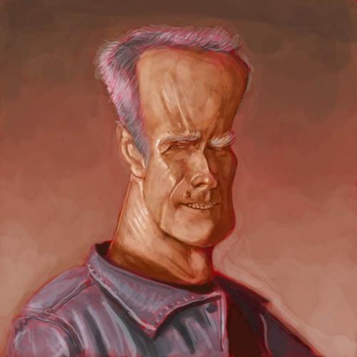 Cartoon: Clint (medium) by jonesmac2006 tagged clint,eastwood