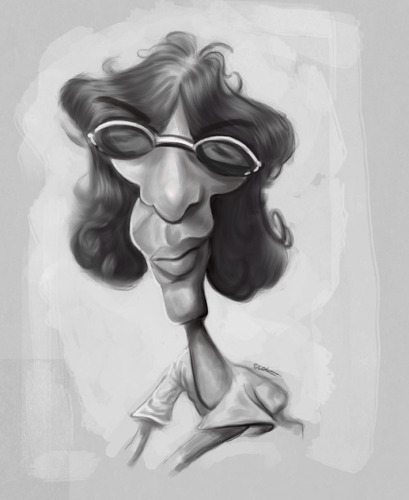 Cartoon: Ramone (medium) by jonesmac2006 tagged ramone,caricature,rock,star