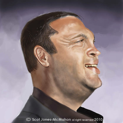 Cartoon: Vince Vaughn (medium) by jonesmac2006 tagged caricature,cartoon