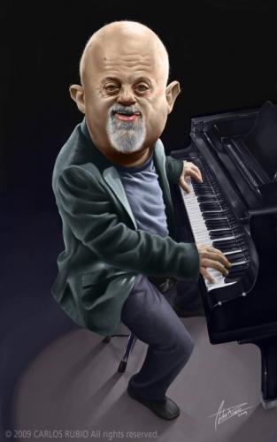 Cartoon: Billy Joel (medium) by CarlosR tagged billy,joel,caricature