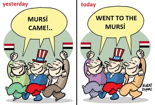 Cartoon: Mursi (medium) by Murat tagged mursi,egypt,usa,america,coup