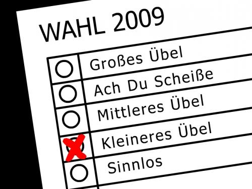Cartoon: wahlschein (medium) by nootoon tagged wahl,election,nootoon,illustration,ilmenau