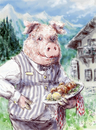 Cartoon: country food 3000 (small) by nootoon tagged food,3000,illustrator,germany,pig,nootoon