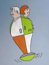 Cartoon: Steinmeier und Merkel (small) by ninaboosart tagged angela,merkel,frank,walter,steinmeier,politik