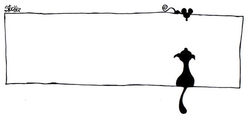 Cartoon: o gato e o rato (medium) by stocker tagged gato,rato,linhas