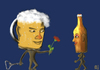 Cartoon: Bier (small) by Dadaphil tagged beer,seducing,bottle,opener,churchkey,bier,verführung,flaschenöffner