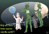 Cartoon: Homo Sapiens (small) by Dadaphil tagged homo sapiens god gott spaceship raumschiff police polizei earth erde