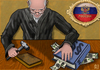 Cartoon: Uniform corruption 2 (small) by Dadaphil tagged judge richter dadaphil money geld korruption law gesetz