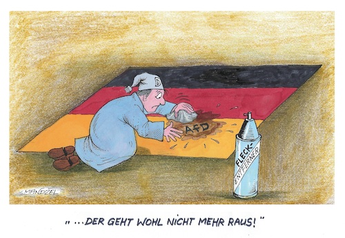 Cartoon: AfD-Verbot (medium) by mandzel tagged deutschland,ampel,afd,verbotsvisionen,rechtsradikalismus,demokratie,deutschland,ampel,afd,verbotsvisionen,rechtsradikalismus,demokratie