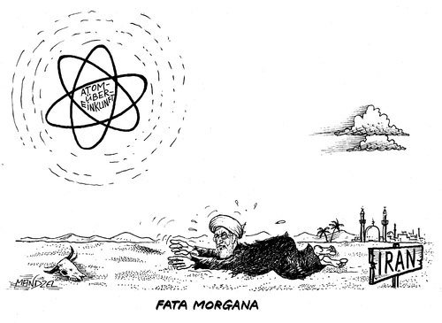 Cartoon: Atomgespräche mit Iran geplatzt (medium) by mandzel tagged iran,atombome,kernenergie,illusion,iran,atombome,kernenergie,illusion