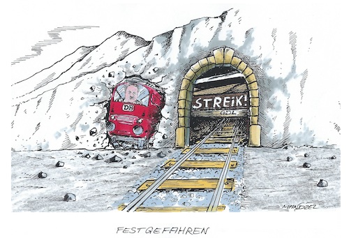 Cartoon: Die falsche Spur (medium) by mandzel tagged eisenbahn,deutschland,streik,weselsky,gdl,eisenbahn,deutschland,streik,weselsky,gdl