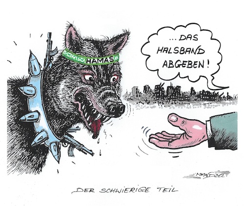 Cartoon: Die Gefahr bleibt (medium) by mandzel tagged palästinenser,israel,gaza,krieg,waffenruhe,terror,waffenabgabe,geiseln,palästinenser,israel,gaza,krieg,waffenruhe,terror,waffenabgabe,geiseln