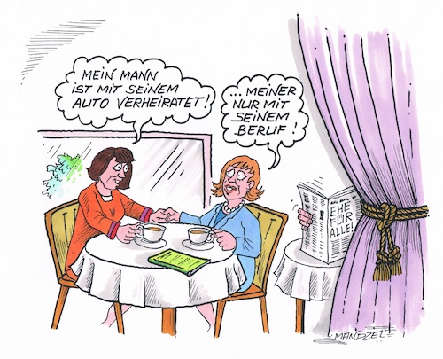Cartoon: Ehe für alle (medium) by mandzel tagged ehe,homosexualität,gesetz,ehe,homosexualität,gesetz