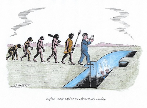 Cartoon: Facebook (medium) by mandzel tagged facebook,entwicklungsgeschichte,reinfall,facebook,entwicklungsgeschichte,reinfall