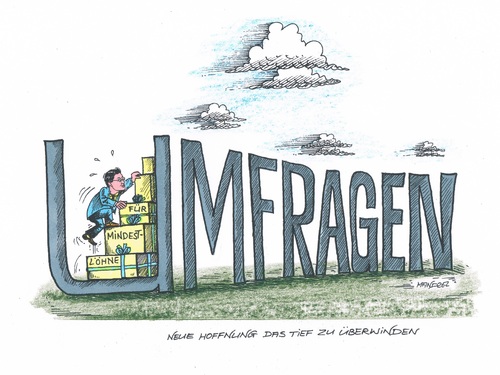 Cartoon: FDP will aus dem Tief (medium) by mandzel tagged mindestlohn,rösler,fdp,umfragetief,mindestlohn,rösler,fdp,umfragetief