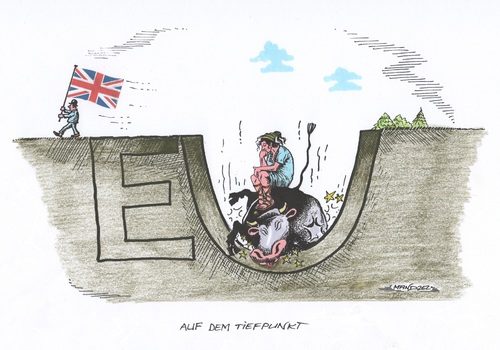 Cartoon: GB verlässt die EU (medium) by mandzel tagged brexit,großbritannien,europa,austritt,negativfolgen,tiefpunkt,brexit,großbritannien,europa,austritt,negativfolgen,tiefpunkt