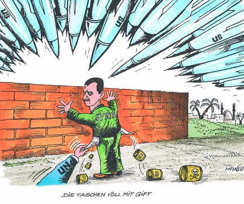 Cartoon: Giftiger Assad (medium) by mandzel tagged assad,giftgas,un,usa,raketen,syrien,assad,giftgas,un,usa,raketen,syrien