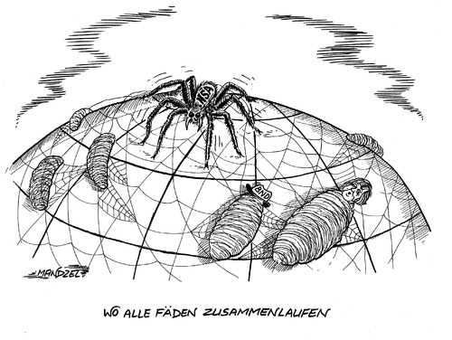 Cartoon: Globales NSA-Netz (medium) by mandzel tagged nsa,skandal,bnd,merkel,geheimdienstnetz,nsa,skandal,bnd,merkel,geheimdienstnetz