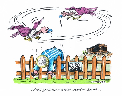 Cartoon: Griechenland Pleite (medium) by mandzel tagged griechenland,eurozone,austrittsgefahr,pleite,griechenland,eurozone,austrittsgefahr,pleite