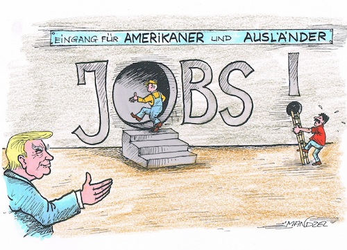 Job-Reduzierungen bei Ausländern