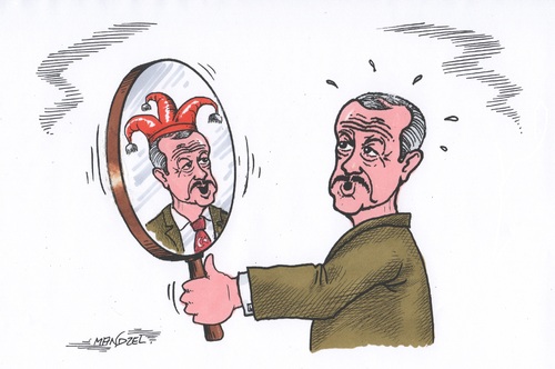 Cartoon: Narretei (medium) by mandzel tagged erdogan,satire,eulenspiegelei,narr,erdogan,satire,eulenspiegelei,narr