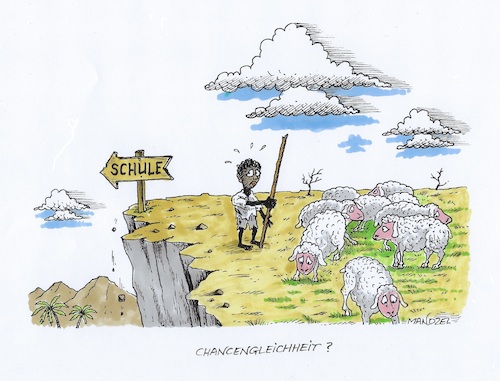 Cartoon: Schulbildung im Argen (medium) by mandzel tagged kinder,bildung,armut,chancenungleichheit,kinder,bildung,armut,chancenungleichheit